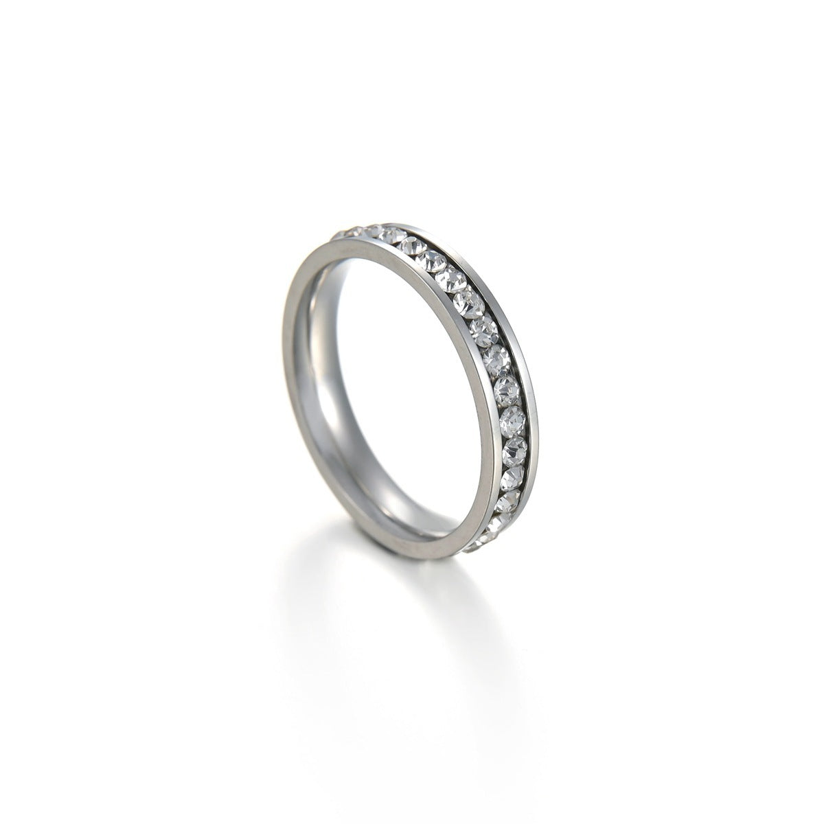 Stainless Steel Donut Ring For Women Simple Classic Band Silver Gold Electroplated Fashion Jewelry For Women And Girls