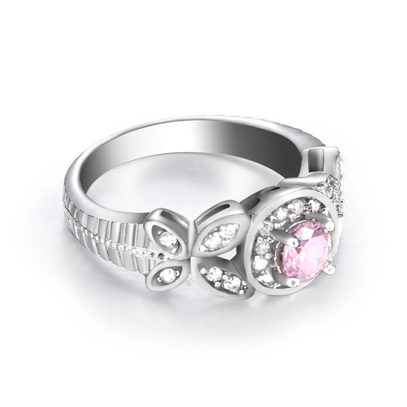 Stainless Steel Ring Geometric Inlaid Ornament Durable Polished Versatile Everyday Fashion Jewelry Modern Look