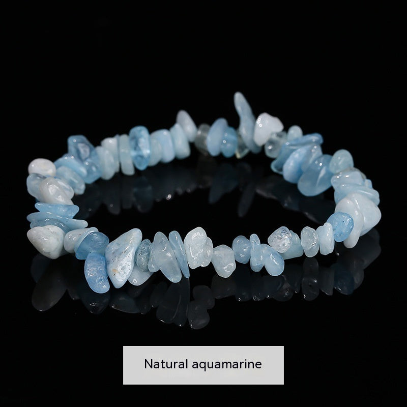 Handmade Natural Crystal Gravel Bracelet Agate Aventurine Irregular Chips Bracelet Women Unique Jewelry Gifts