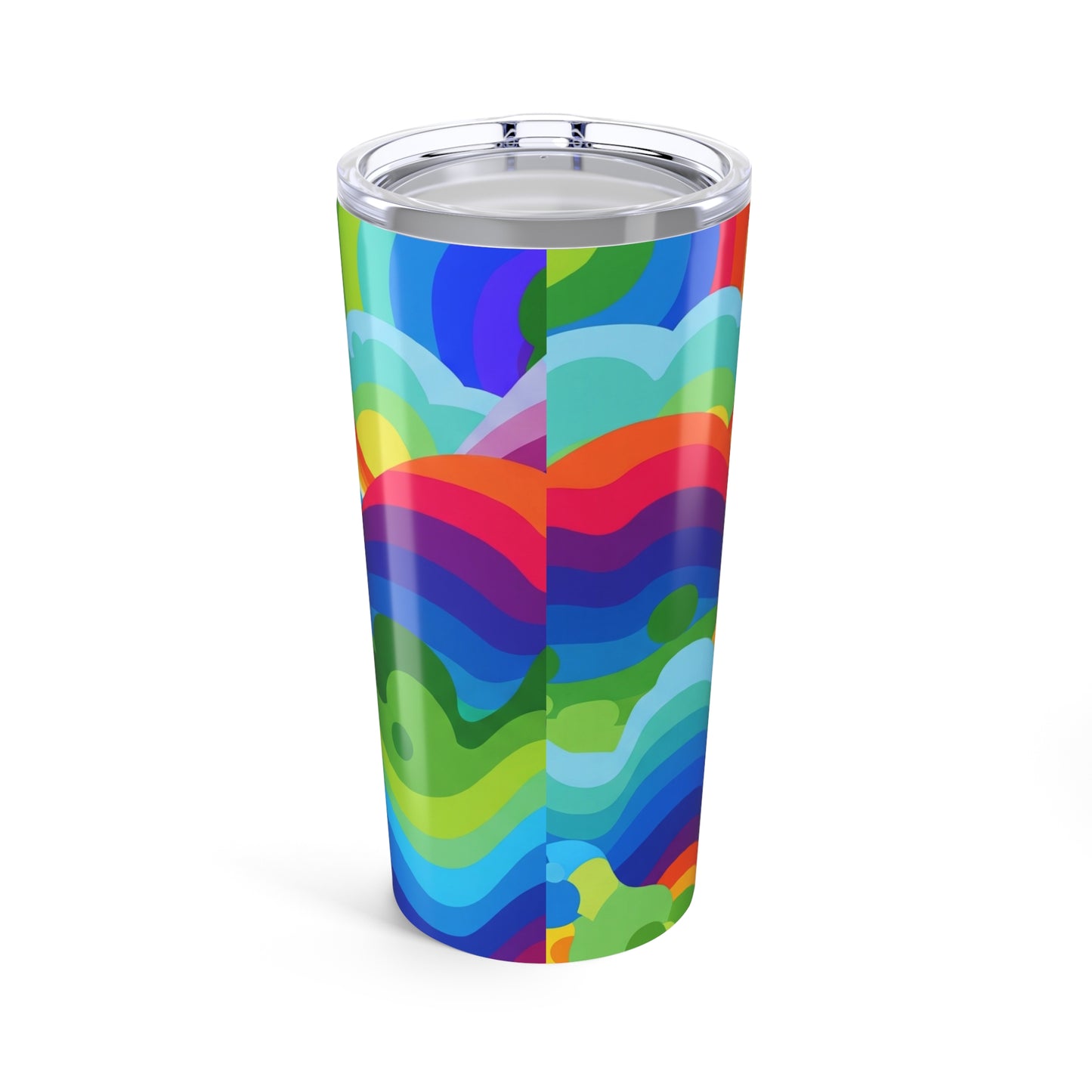 20oz Stainless Steel Tumbler With Double Wall Insulation Spill Resistant Printed Travel Mug Durable Dishwasher Safe
