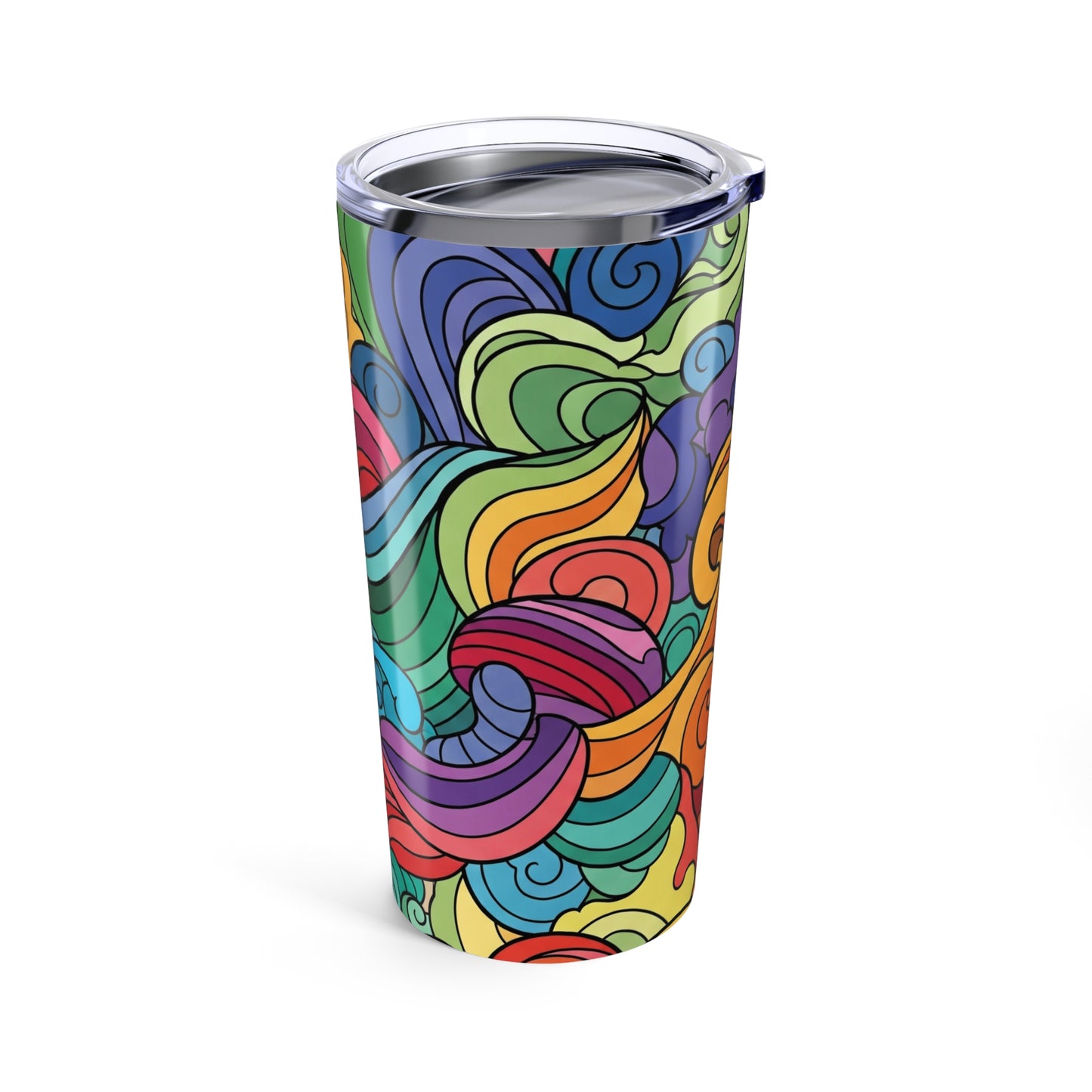 20oz Stainless Steel Tumbler With Double Wall Vacuum Insulation Spill Resistant For Hot Or Cold Drinks With Lid