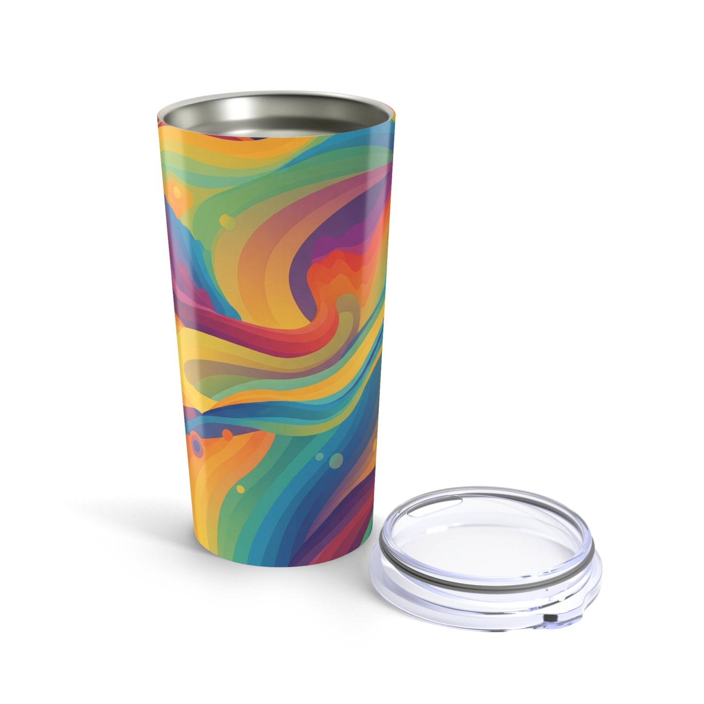 20oz Stainless Steel Tumbler With Double Wall Vacuum Insulation Spill Resistant Lid BPA Free Dishwasher Safe