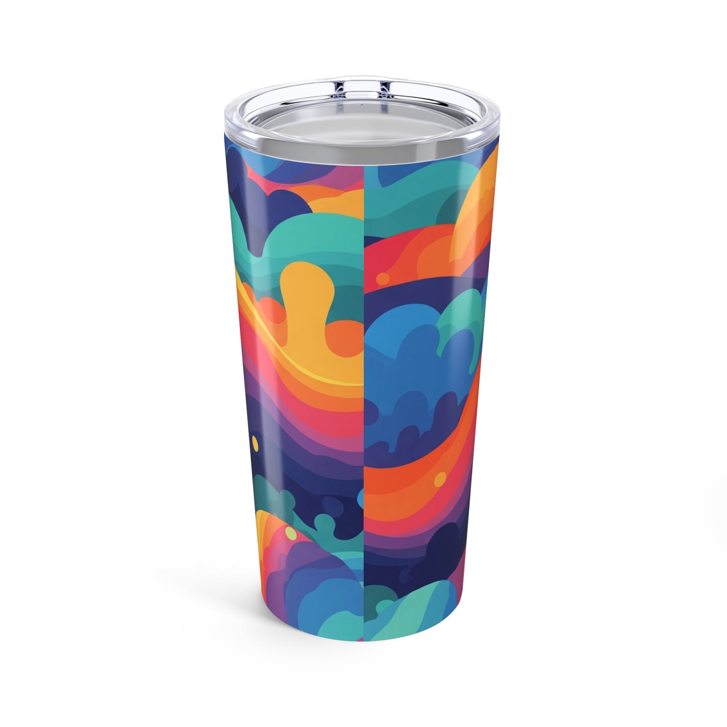 20oz Stainless Steel Tumbler With Printed Artwork Double Wall Vacuum Insulation Keeps Drinks Hot Or Cold BPA Free