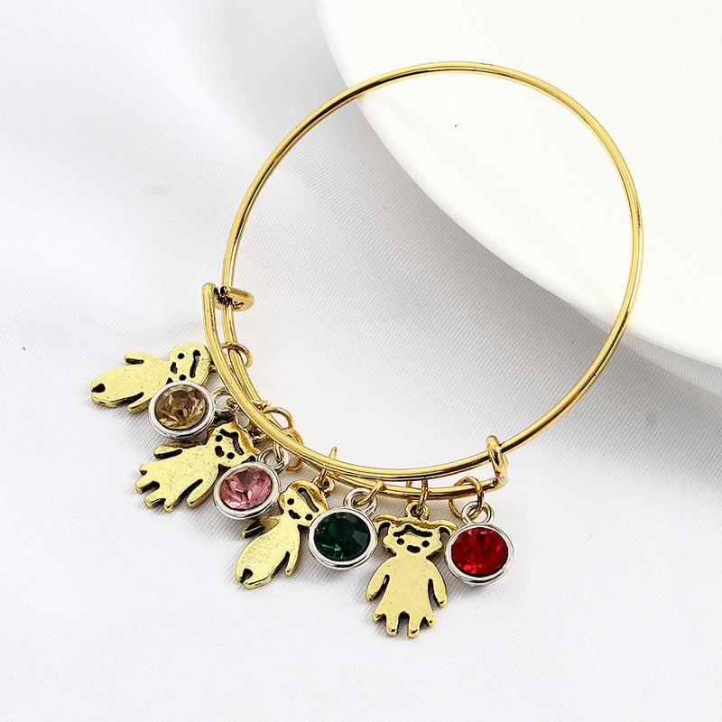 Kids Bracelet Alloy Diamond Sparkling Jewelry For Girls And Boys Marine Life Silver Rose Gold Golden Made Safe