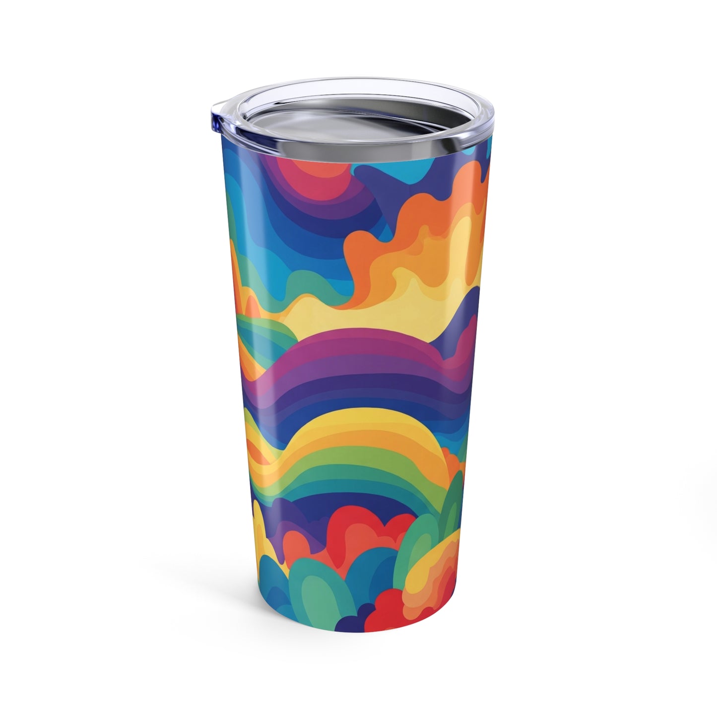 20 Oz Stainless Steel Tumbler With Double Wall Insulation BPA Free Printed For Hot Cold Drinks Travel Ready