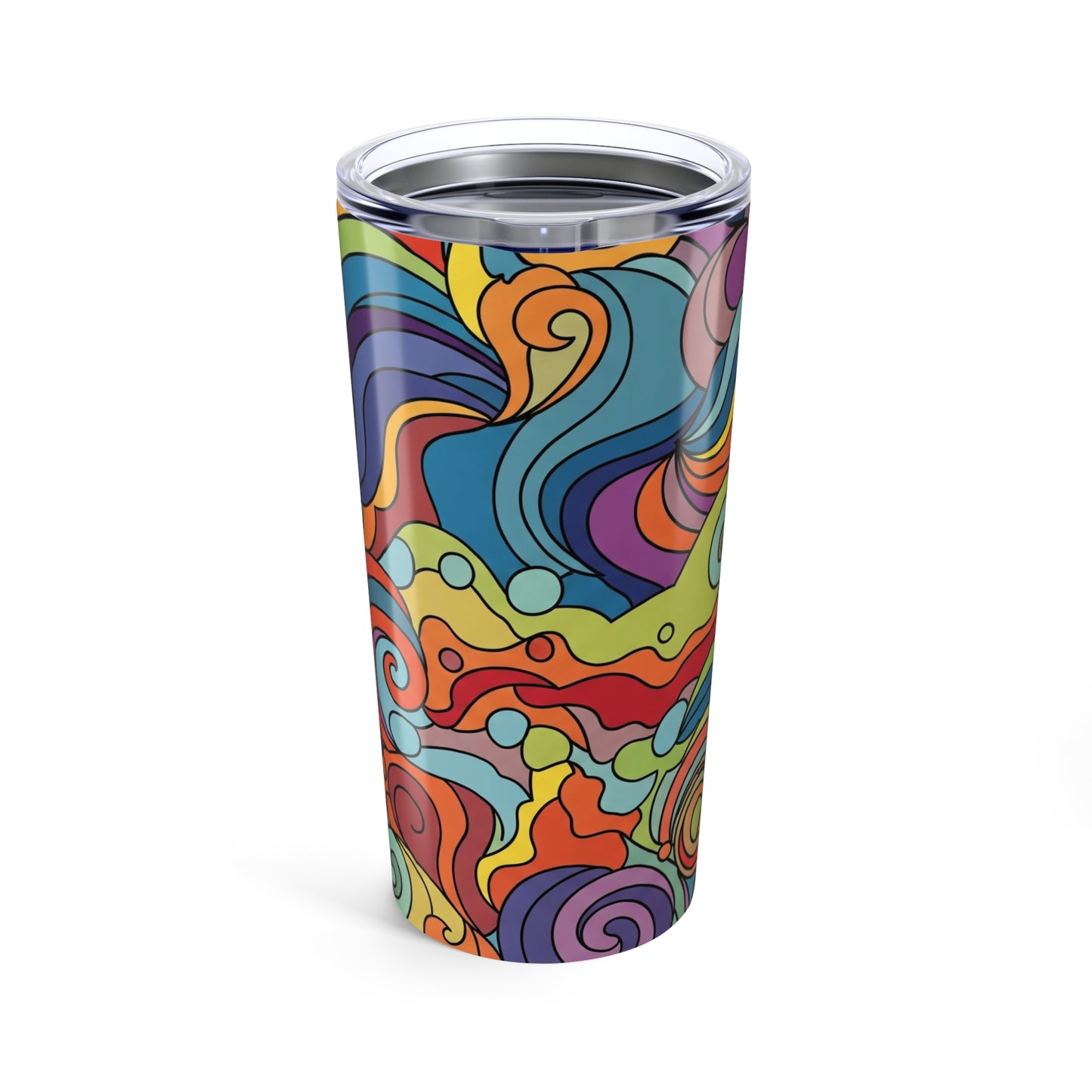 Durable 20 Ounce Steel Drink Container With Printed Artwork Double Wall Vacuum Insulation Leak Proof For Hot And
