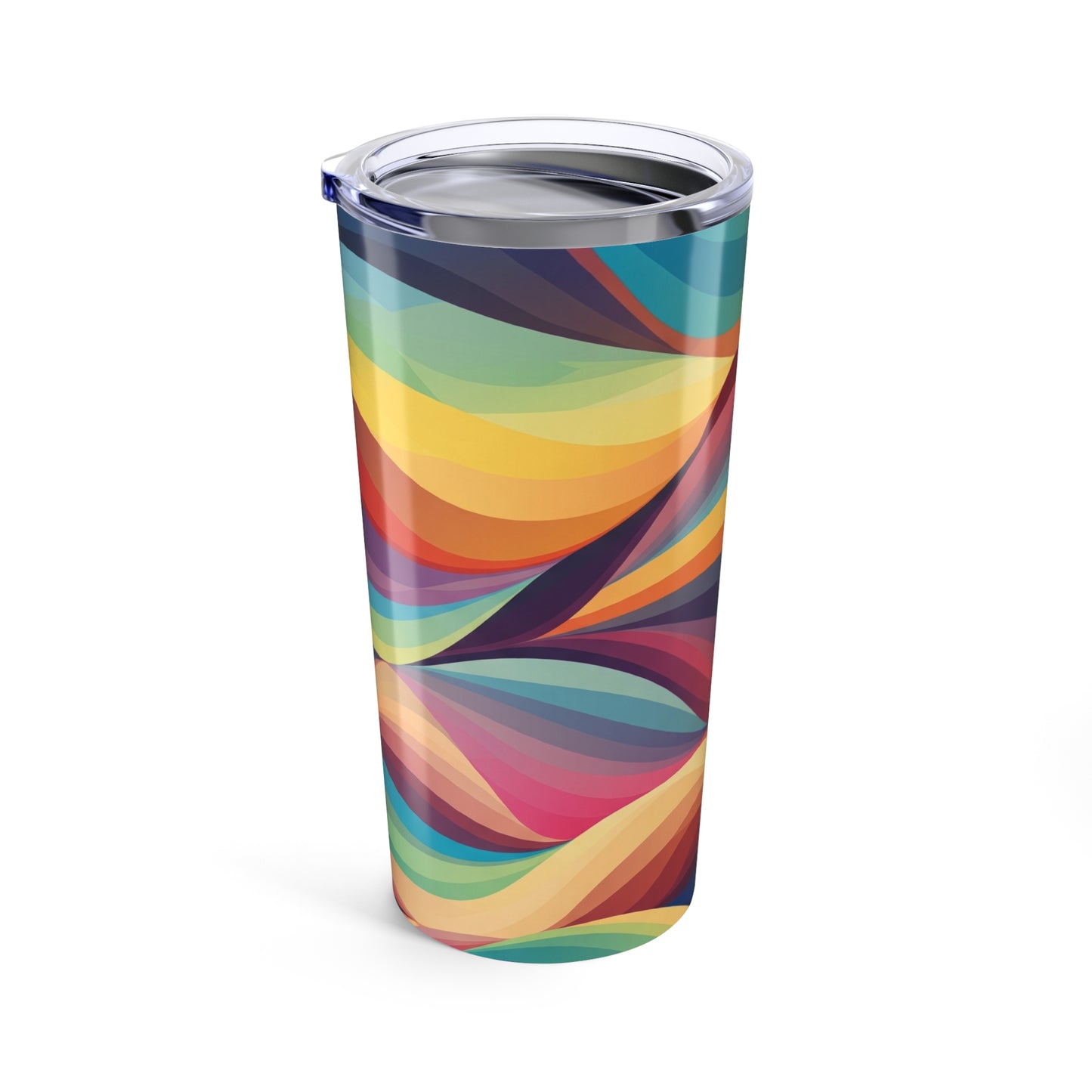 20oz Stainless Steel Art Printed Tumbler With Double Wall Vacuum Insulation Leak Proof Lid For Hot And Cold
