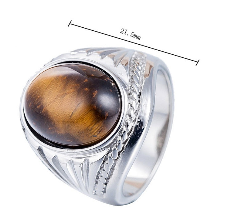 Titanium Steel Ring Retro Gold Tone Band Men Women Size 7