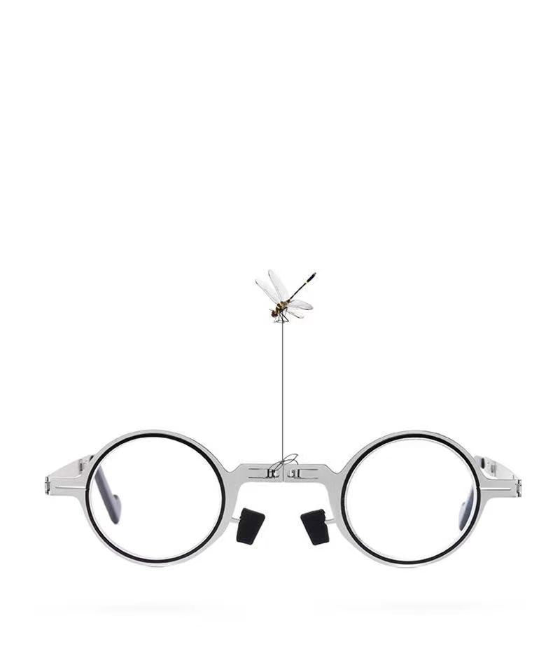 Reading Specs With HD Lenses Anti Blue Light Protection Metal Frame Folding Design And Easy Storage Full Frame