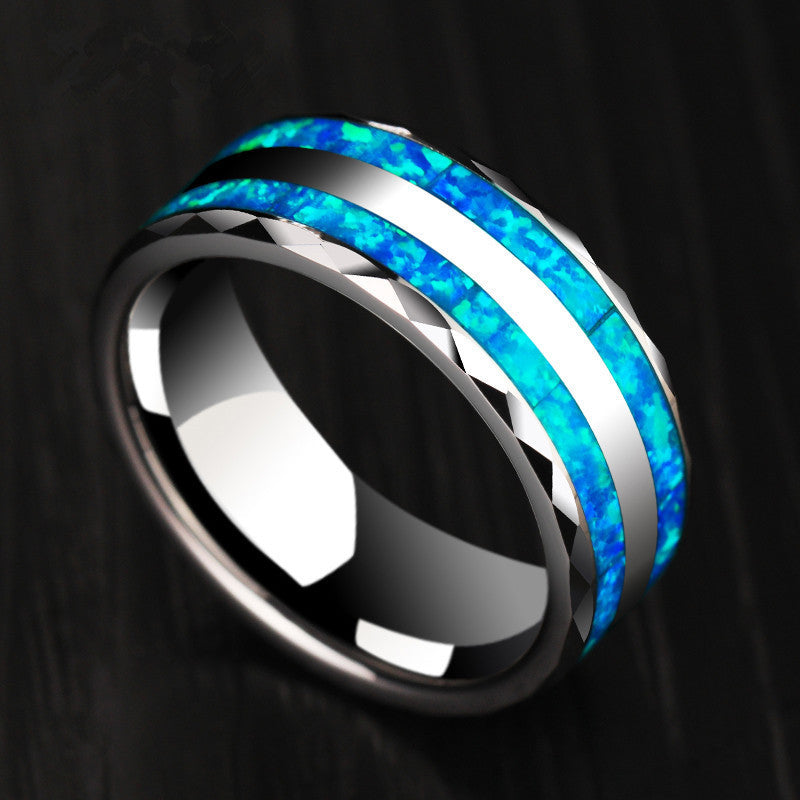 Double Oblique Ring Stainless Steel Geometric Metal Design Silver Finishes Fashion Accessory For Everyday Wear