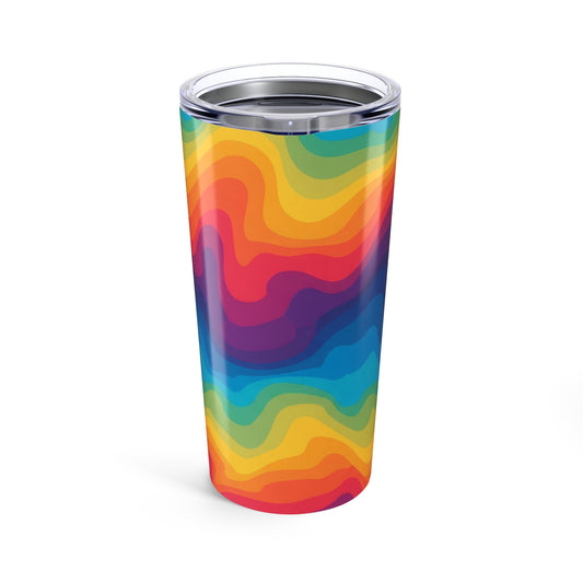 20 Oz Durable Metal Coffee Cup With Double Wall Insulation Keeps Drinks Hot Or Cold Printed Art Finish Dishwasher