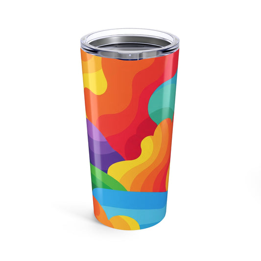 20oz Stainless Steel Tumbler Vacuum Insulated Leak Proof Durable Printed Travel Mug For Hot Cold Coffee Drinks