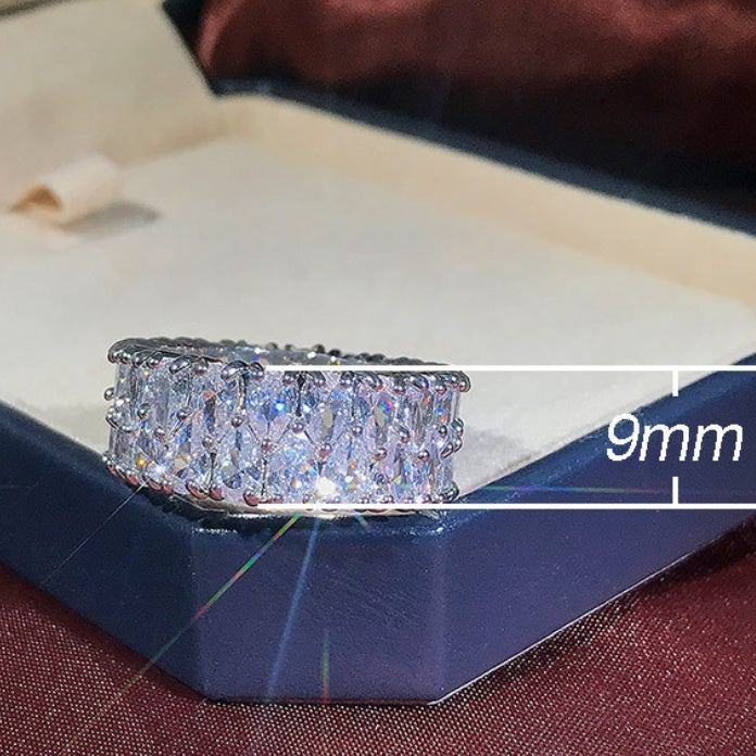AAA Grade Double-drained Jewelry zircon ring