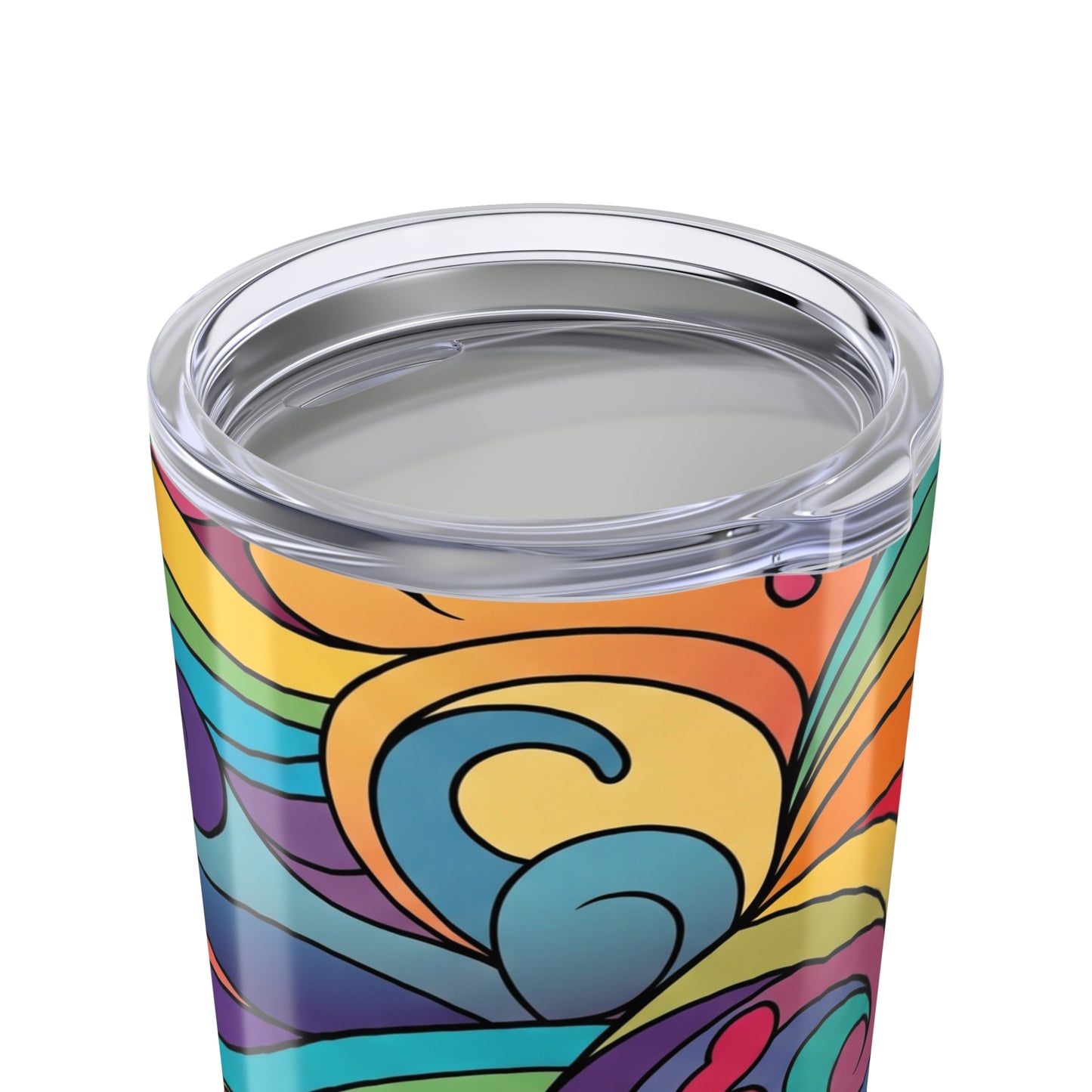 20 Oz Stainless Steel Printed Tumbler With Double Wall Vacuum Insulation Spill Resistant For Hot And Cold Beverages