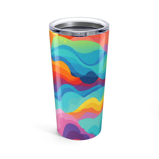 20Oz Stainless Steel Tumbler With Double Wall Vacuum Insulation Spill Resistant Durable Printed Hot Or Cold