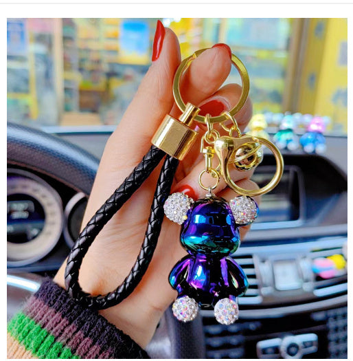 Cartoon Resin Keychain Pendant Charming Accessory Gift