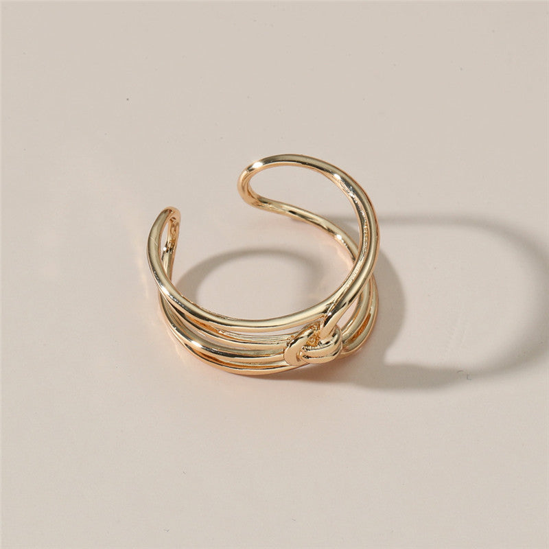 Womens Geometric Cross Ring Copper Adjustable Fashion Jewelry Unique Design Gift for Her European Styles Classy