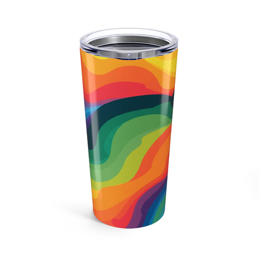 20oz Stainless Steel Printed Tumbler With Double Wall Vacuum Insulation Spill Resistant BPA Free Durable Hot Cold