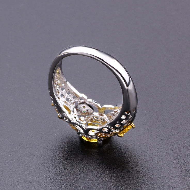 Geometric Rings For Women Exquisitely Crafted Alloy Fashion Jewelry With Dazzling Zircon Accent Geometric Design