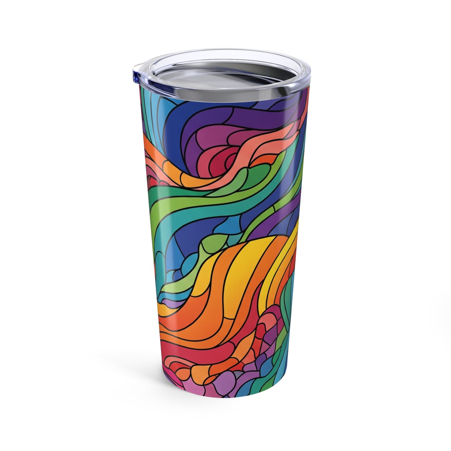 20oz Stainless Steel Tumbler With Double Wall Vacuum Insulation And Artwork Durable Travel Mug For Hot Or Cold