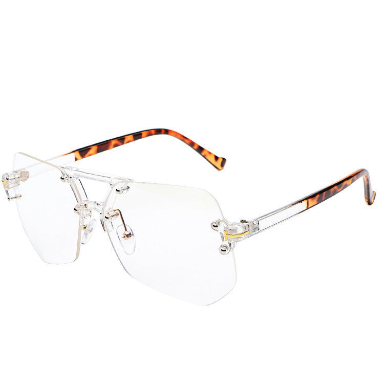 Frameless Sunglasses UV400 Protection Resin Frame Fashion Eye Protection For Everyday Wear Sun Shield Gear Now