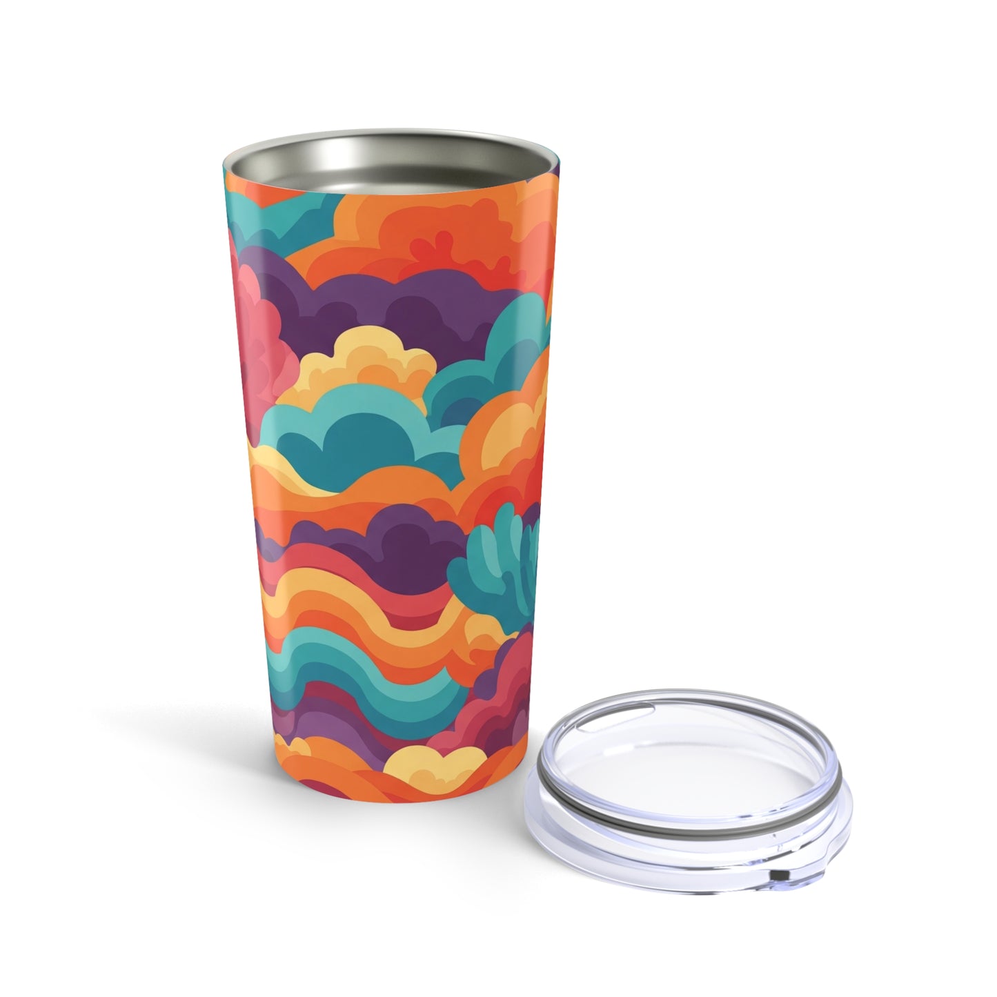 20oz Stainless Steel Tumbler With Double Wall Vacuum Insulation Spill Resistant Hot Cold Travel Mug Durable