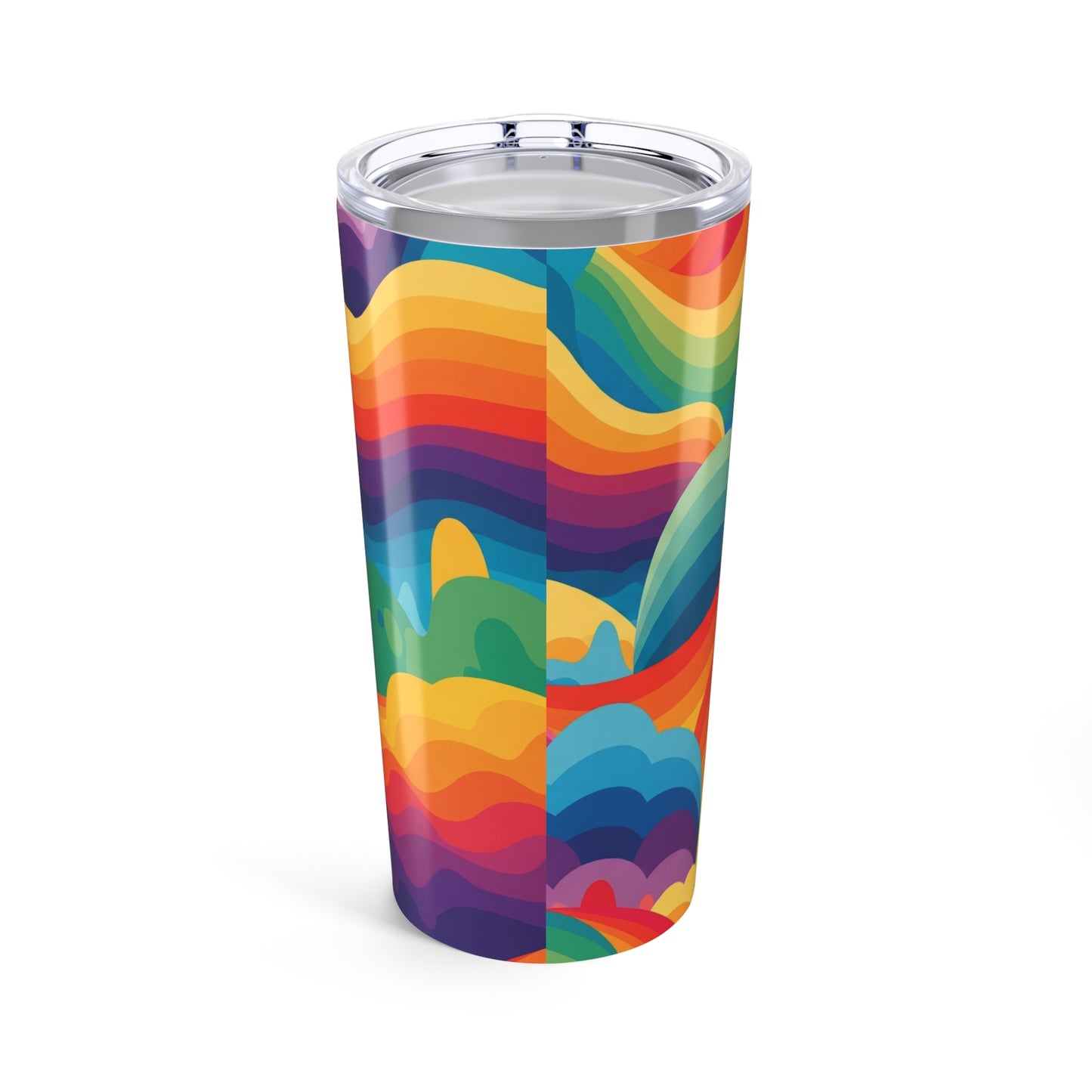 20oz Stainless Steel Tumbler With Printed Artwork Double Wall Vacuum Insulated Leak Proof Spill Resistant Travel