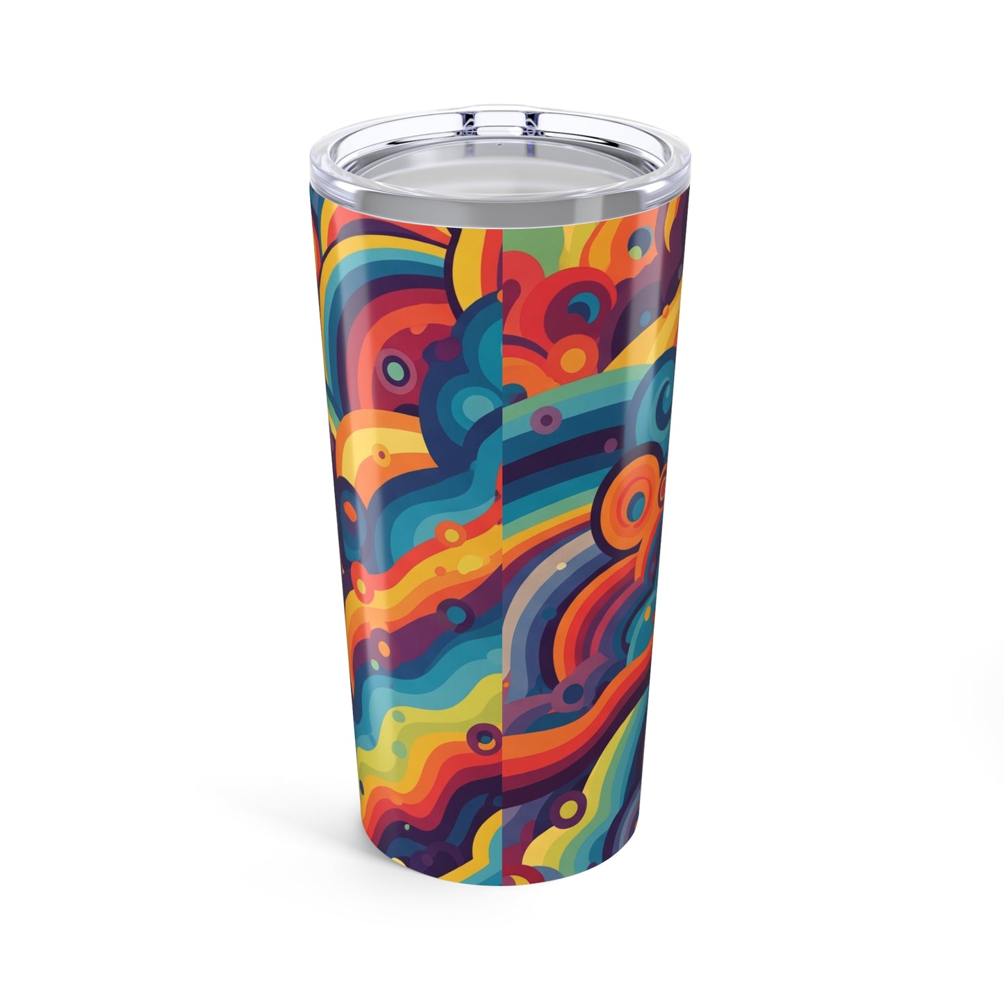 20 Oz Stainless Steel Tumbler Double Wall Vacuum Insulated BPA Free Printed Design Durable for Hot and Cold Drinks