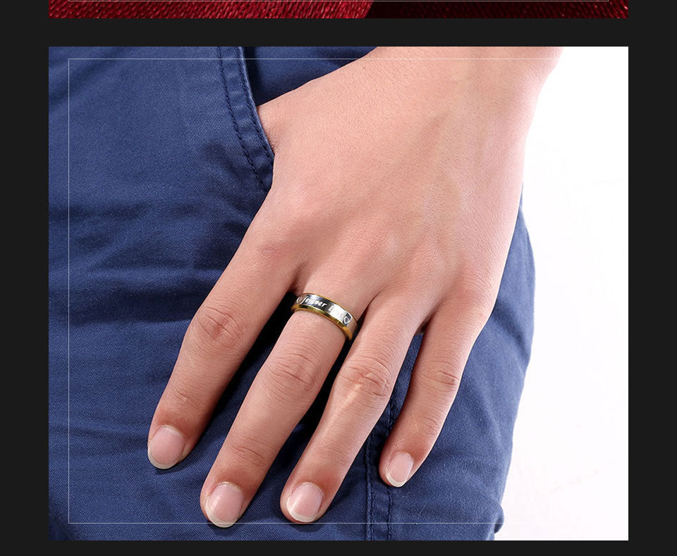 Stainless Steel Couple Ring Set For Men And Women Wedding Engagement Band Durable Anniversary Gift For Couples