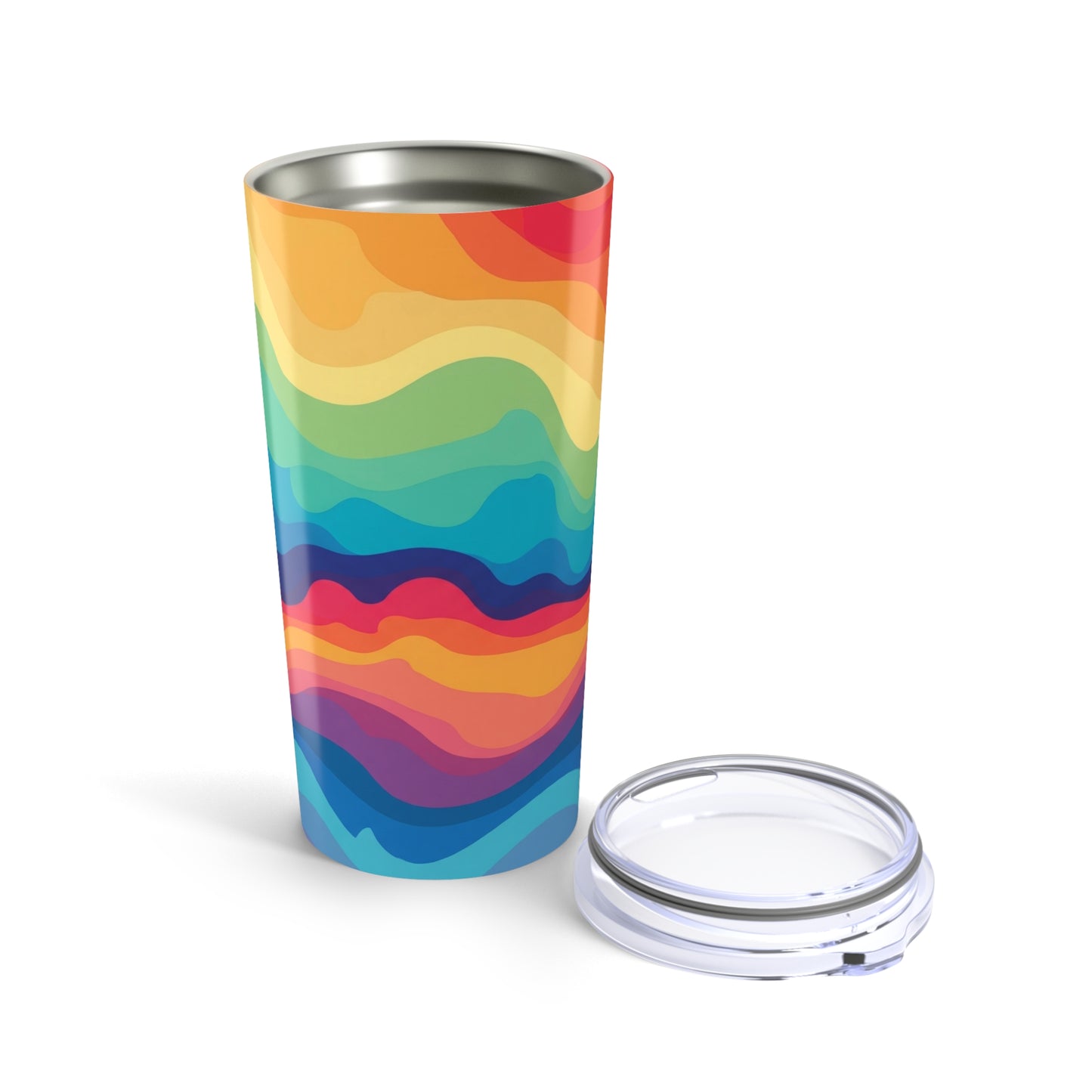 20oz Stainless Steel Tumbler With Double Wall Vacuum Insulation Printed Spill Resistant Travel Mug For Drinks