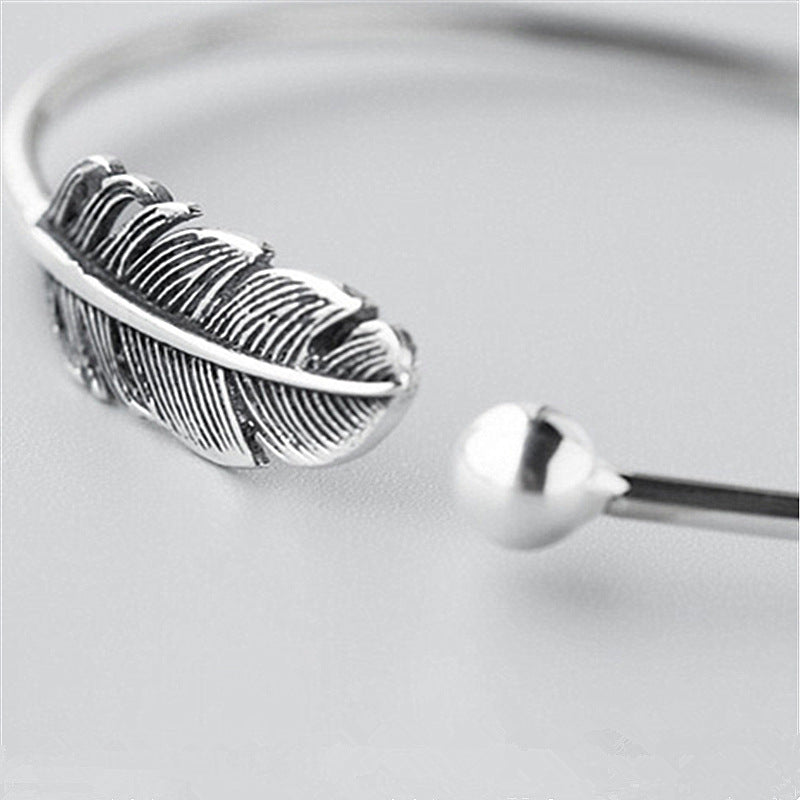 Couple Bracelets Matching Set Copper Leaf Design Electroplated Korean Geometric Unisex Birthday Gift Fashion Collection