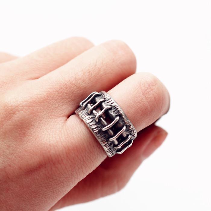 Retro Geometric Copper Ring Adjustable Opening Jewelry