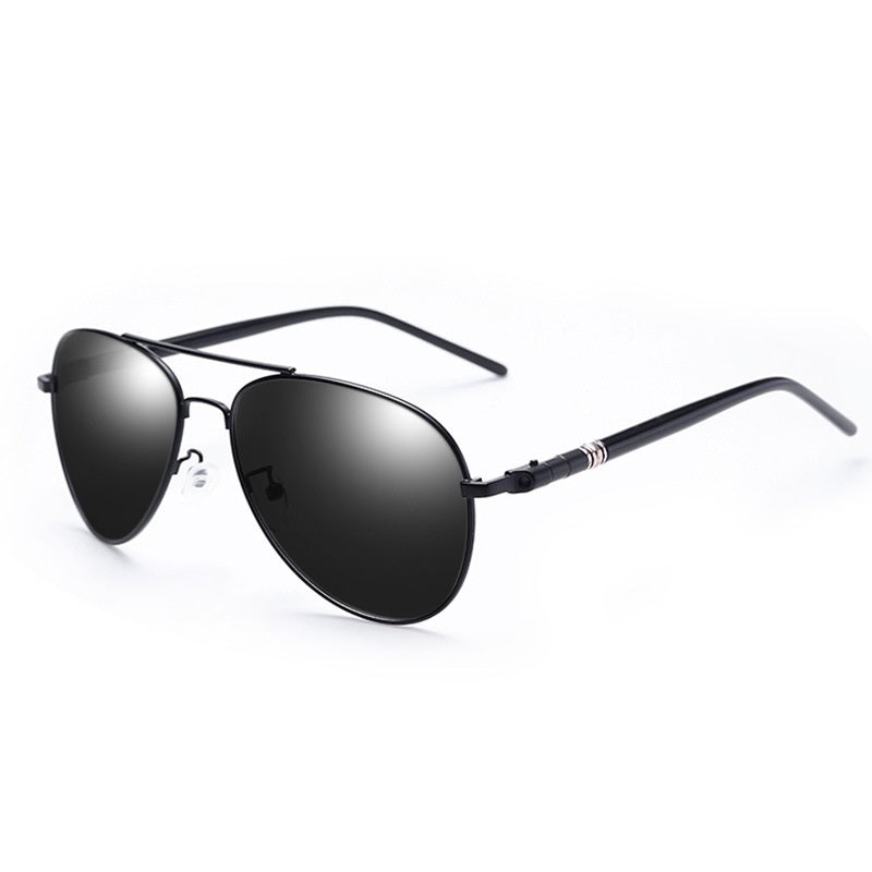 Mens Polarized Aviator Sunglasses With Color Changing Lenses TAC Polarized Lens Alloy Frame For Men Daily Wear