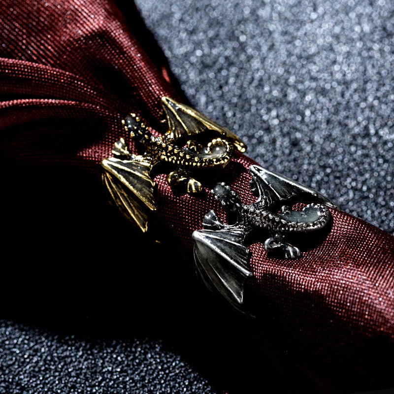 Glow In The Dark Lizard Ring Vintage Copper Adjustable Electroplated European Halloween Costume Ring Fashion Ring