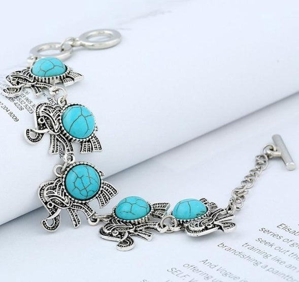 Elephant Charm Bracelet Adjustable Chain Exquisite Animal Design Gift For Animal Lovers Women Alloy Gift Alloy