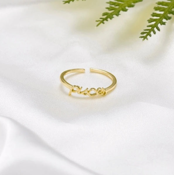 Womens Constellation Rings Adjustable Geometric Alloy