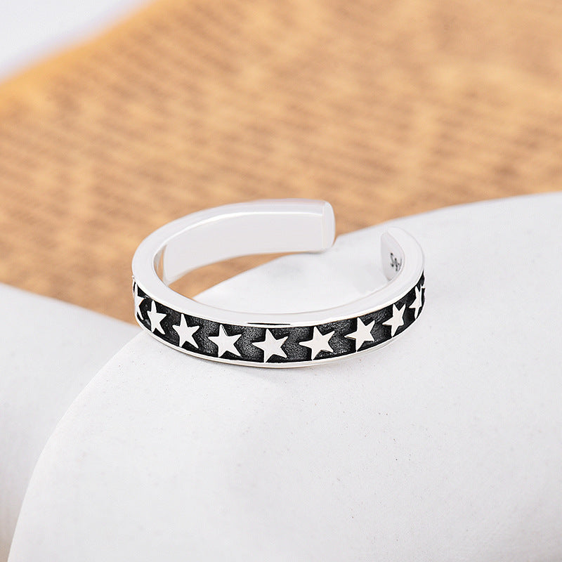 Ring Retro Korean Style Opening Ring Simple Design Individually Packed For Anniversary And Weddings Gift Boxed