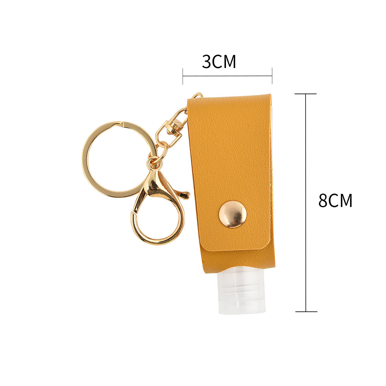 Leather Key Chain T Shape Durable Key Holder Stylish Key Ring For Everyday Carry Sky Blue Durable Everyday Use