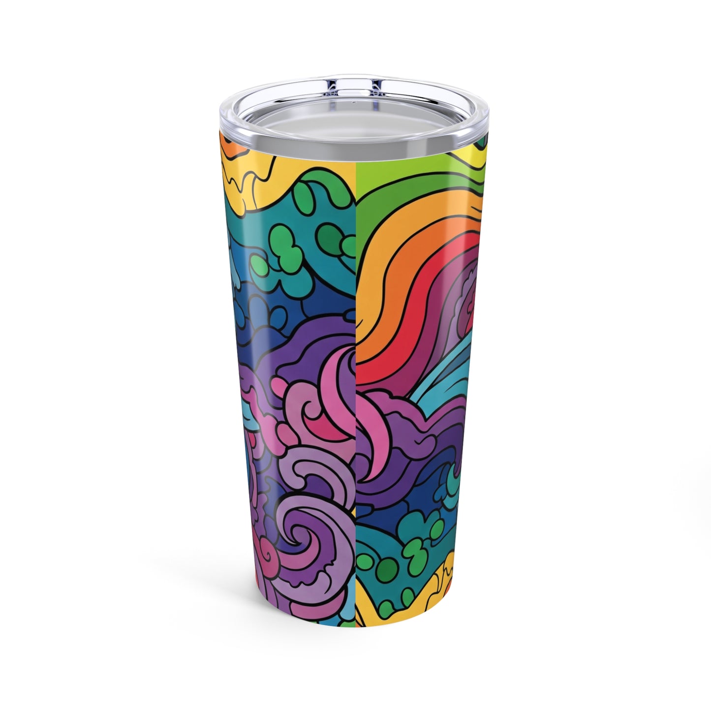 20oz Stainless Steel Tumbler With Vivid Printed Artwork Double Wall Vacuum Insulated Spill Resistant And