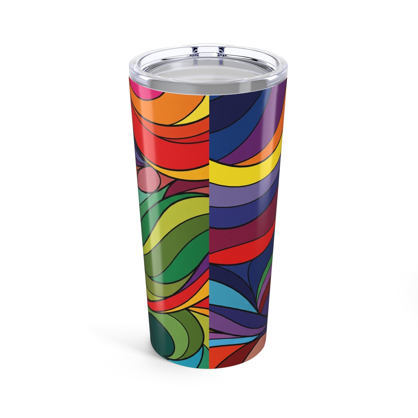 20oz Stainless Steel Tumbler With Printed Design Double Wall Vacuum Insulated And Leak Proof For Hot And Cold