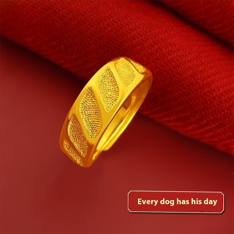 Vietnam Placer Gold Ring For Women Does Not Fade