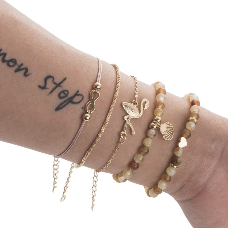 Womens Bracelet Sets Alloy Anklet Star Moon Design Romantic Jewelry For Women Girls Charm Fashion Elegant Cute