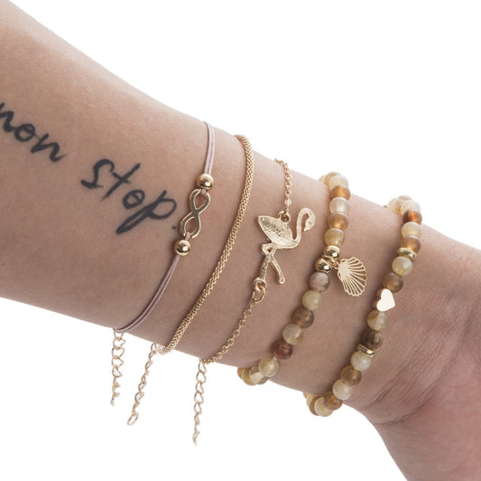 Womens Bracelet Sets Alloy Anklet Star Moon Design Romantic Jewelry For Women Girls Charm Fashion Elegant Cute