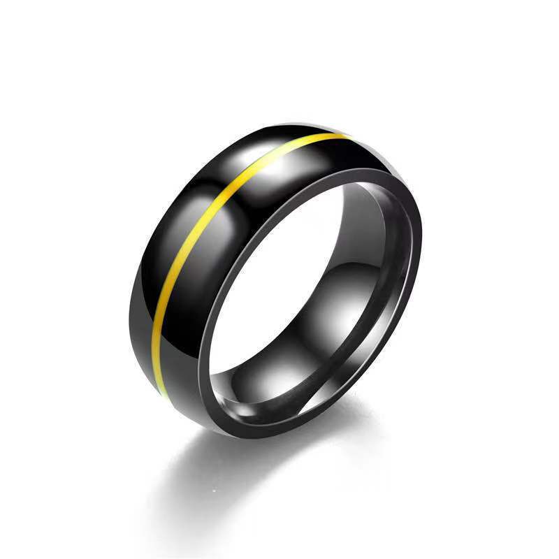 Unisex Ceramic Ring Fashion Jewelry Hand Polished Drip Glaze Finish Durable Unique Festivals Everyday Wear Yellow Red