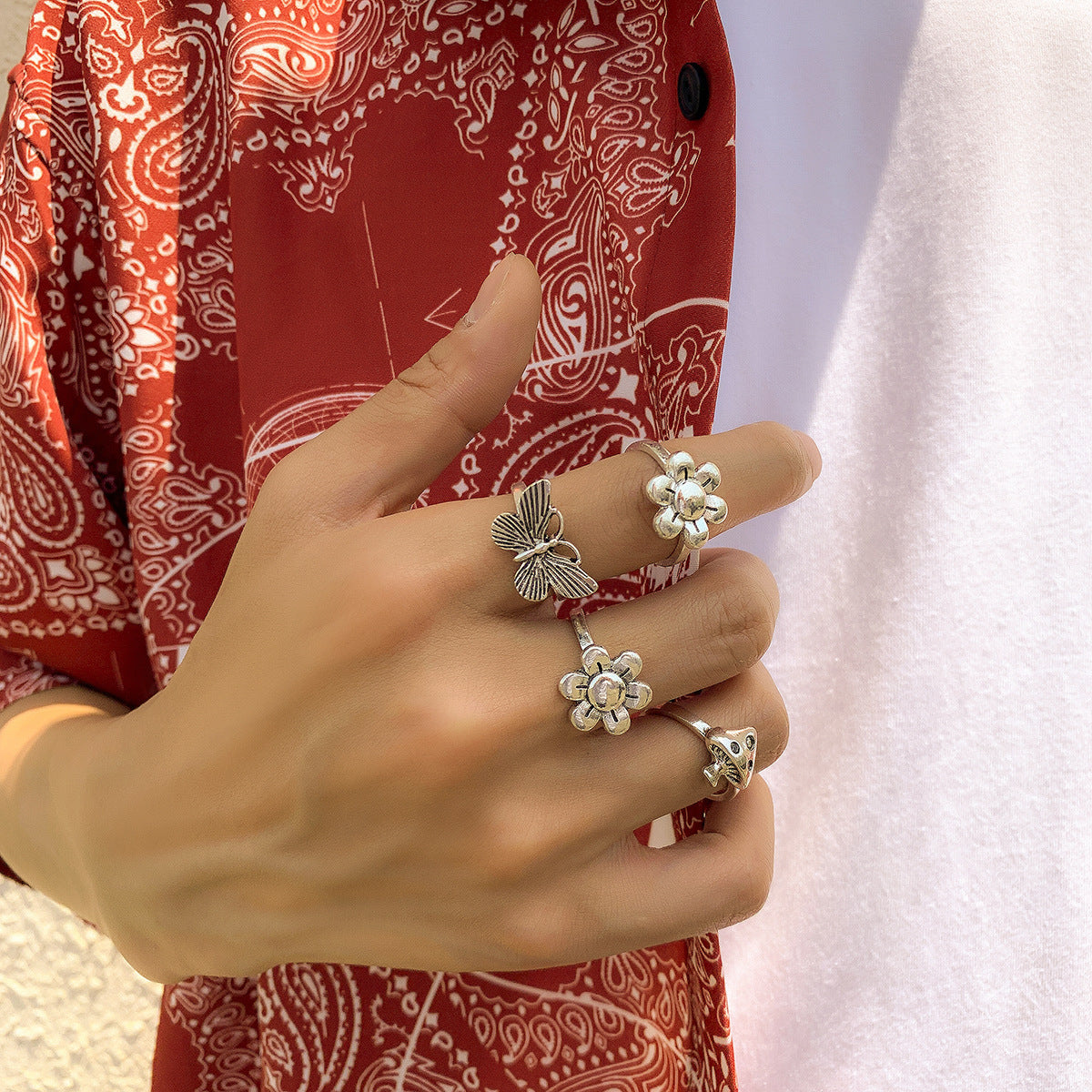 Mens Retro Gold Plated Geometric Ring Modern Vintage Design Ring For Him Great Everyday Accessories Gift Ideas