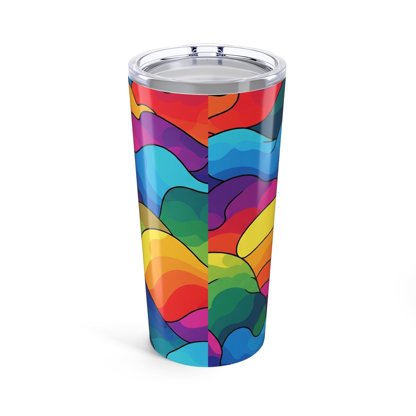 20oz Stainless Steel Tumbler With Double Wall Vacuum Insulation Leak Proof Travel Mug Printed Design For Hot Or
