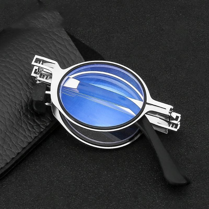 Folding Reading Glasses Metal Frames Readers For Small Faces Full Frame Design Powers 1.00 1.50 2.00 2.50 3.00