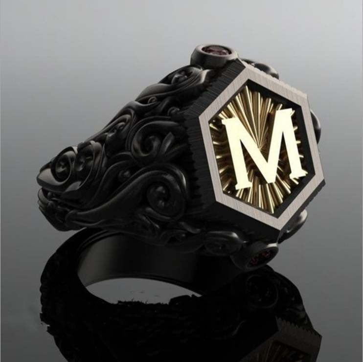 Personalized Carved Decorative Rings Alloy Leaves European American Style Gift For Birthday Packaged Separately