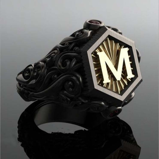 Personalized Carved Decorative Rings Alloy Leaves European American Style Gift For Birthday Packaged Separately