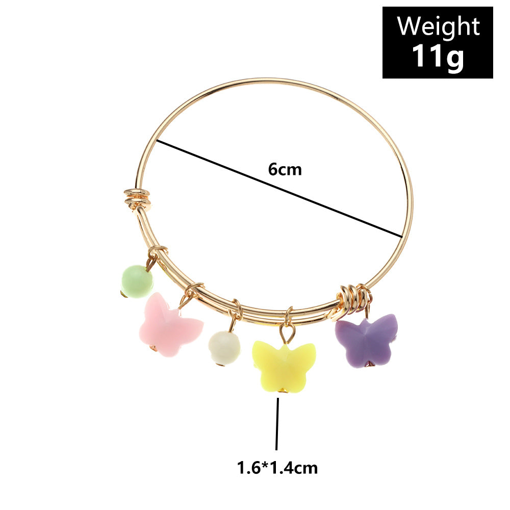 Womens Resin Bracelet Set Irregular Electroplated Metal Design Fashion Bangle And European American Bangle Sets